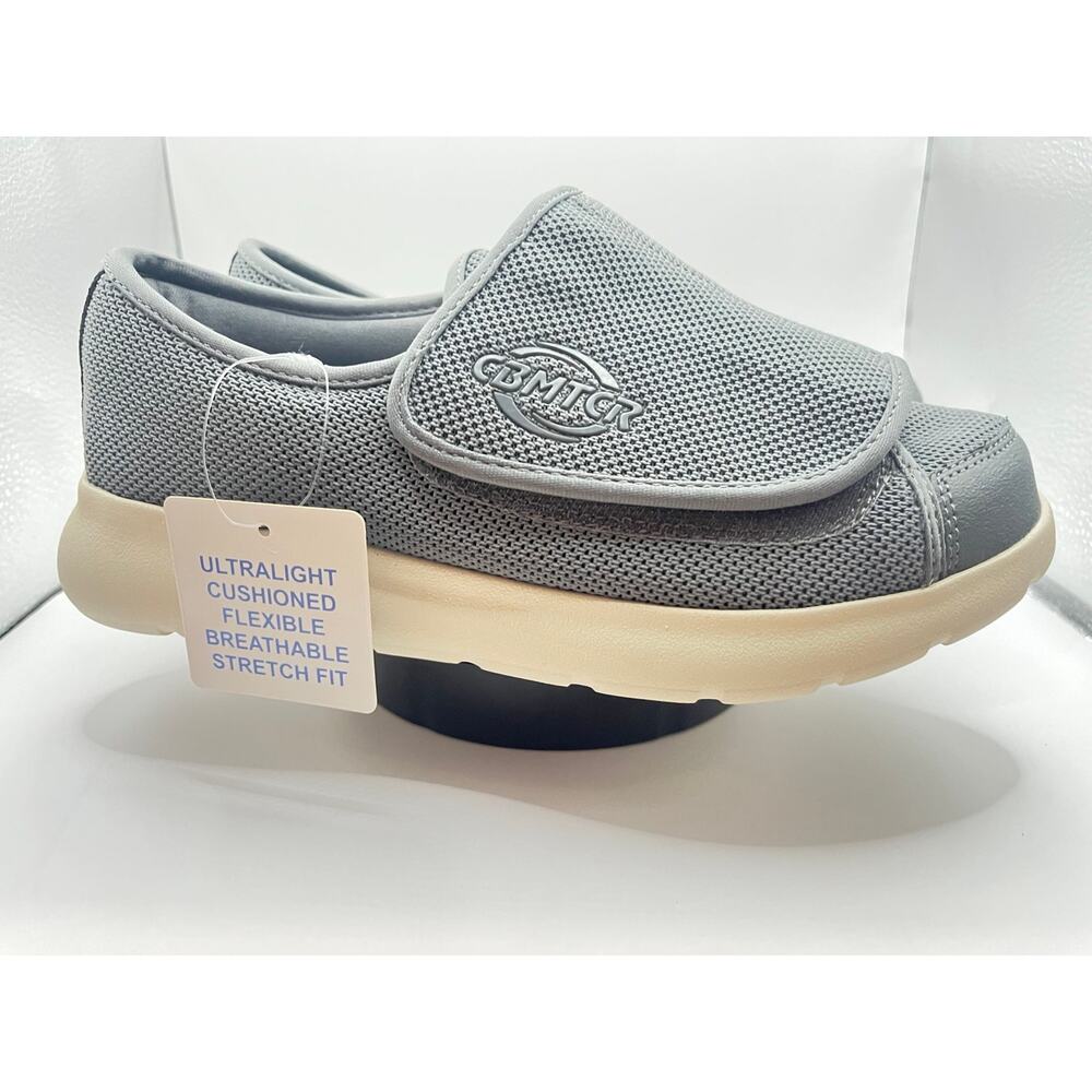 CBMTCR Memory Foam Comfort Slide Gray Wide Width Women's Shoes Size 7 NWT
